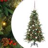 vidaXL Dirbtinė Sulankstoma Kalėdų Eglutė Žalia 120 cm PE ir PVC