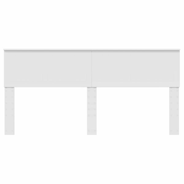 vidaXL Galvūgalis Balta 180 cm Apdirbta mediena