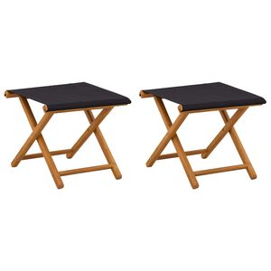 vidaXL Gulintojas 2 pcs Kietas eukalipto medis Juoda