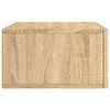 vidaXL Prie sienos montuojama naktinė spintelė, ąžuolo, 35x35x20cm