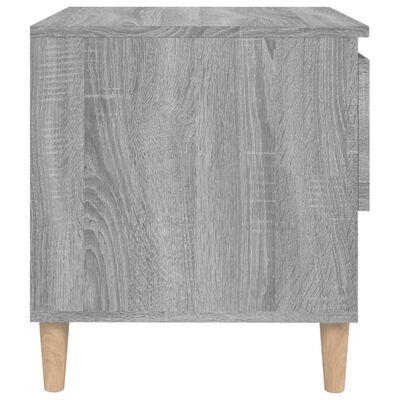 vidaXL Naktinis staliukas, pilkas ąžuolo, 50x46x50cm, apdirbta mediena