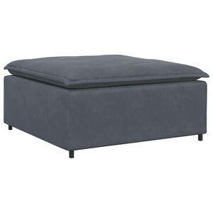 vidaXL Modulinė sofa, pakojų modulis, tamsiai pilka, 100x100x48 cm