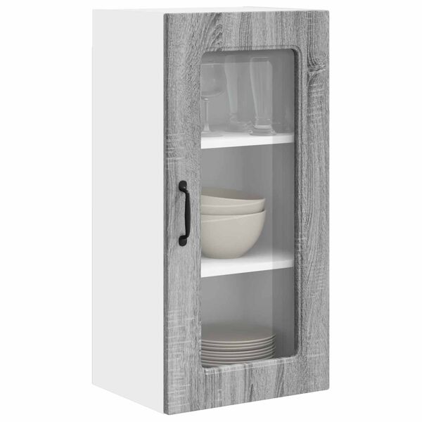 vidaXL Virtuvės spintelė Kalmar 2 pcs Pilkas Sonoma 40 x 31 x 80 cm