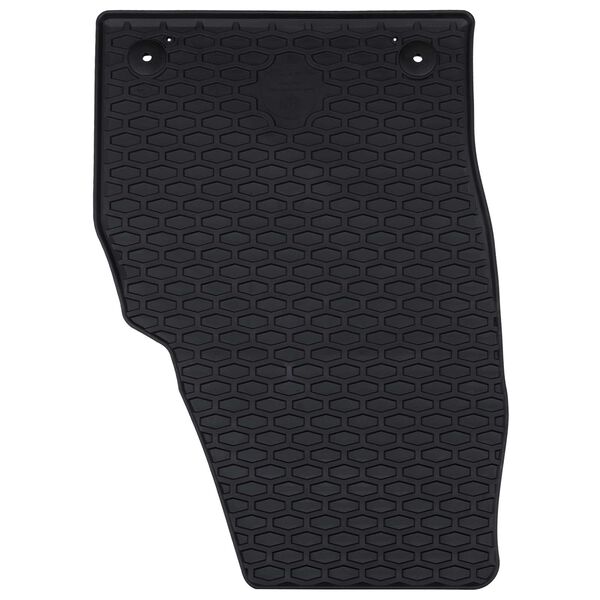 vidaXL Automobilių kilimėlis 4 pcs Juoda VW POLO , TAIGO Guma