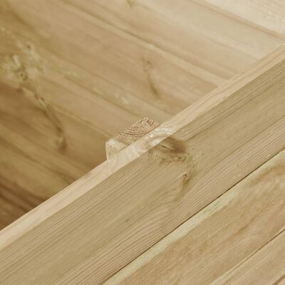 vidaXL Sodo lovelis, 100x100x97cm, impregnuota pušies mediena, aukštas