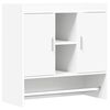 vidaXL Sieninė lentyna Sieninis Balta 80 x 36 x 80 cm Apdirbta mediena