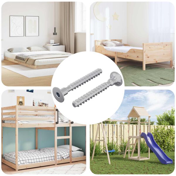 vidaXL Varžtas 2 pcs Cinkuota 5 x 40 mm Geležis