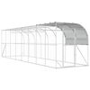 vidaXL Prie sienos esantis vi&scaron;tų narvas Sidabrinė 800 x 200 x 215 cm
