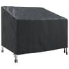 vidaXL Sodo kėdės dangtis Juoda 96 x 79 x 74 cm 600D Oksfordo audinys