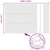 vidaXL Tvorelės stulpas Pilka 100 x 1,6 m (36 mm tinklelis)