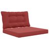 vidaXL Lauko sofa pagalvėlė 2 pcs Vyno raudonumo Poliesteris