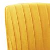 vidaXL Pasukamos valgomojo kėdės, 6vnt., geltonos spalvos, aksomas