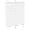 vidaXL Plisuota žaliuze balta 120x150 cm Audinio plotis 119,4 cm