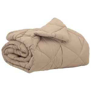 vidaXL Pilna metų antklodė 135 x 200 cm 300 gsm Tortora