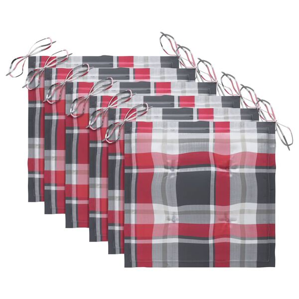 vidaXL Lauko valgomojo kėdės su pagalvėlėmis, 6vnt., akacija