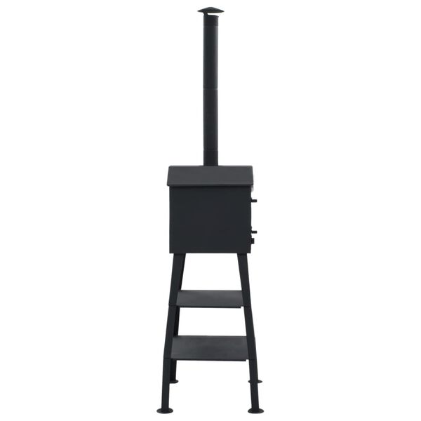 vidaXL Lauko picos krosnis, anglies su 2 ugniai atspariais akmenimis