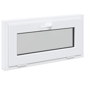 vidaXL Požeminio lango RISOR 80 x 40 cm PVC ir stiklas Balta
