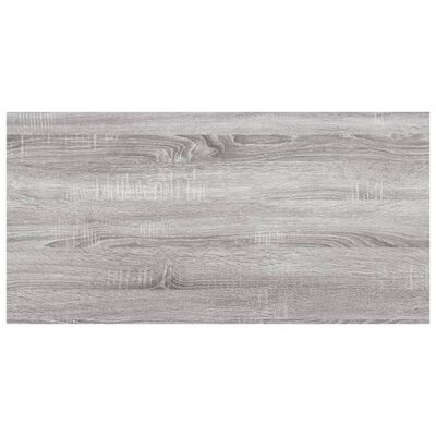 vidaXL Sieninės lentynos, 4vnt., pilkos ąžuolo, 40x20x1,5cm, mediena