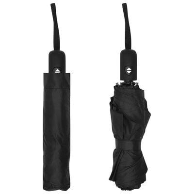 vidaXL Automatinis sulankstomas skėtis, juodos spalvos, 95cm