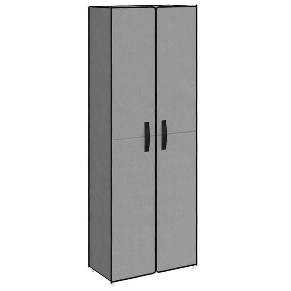 vidaXL Spintelė batams, pilkos spalvos, 60x30x166cm, audinys