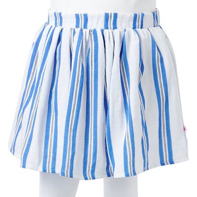 Vaikiškas sijonas, kobalto mėlynos ir baltos spalvos, 92 dydžio