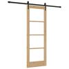 vidaXL Slankios durys 73,5 x 198,5 cm Natūrali ir juoda