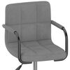 vidaXL Pasukamos valgomojo kėdės, 4vnt., &scaron;viesiai pilkos, aksomas