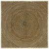 vidaXL Kilimas Juoda 160 x 160 cm Džiutas