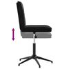 vidaXL Valgomojo kėdės, 6vnt., juodos spalvos, aksomas