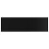 vidaXL Knygų lentynos plok&scaron;tės, 4vnt., juodos, 100x30x1,5cm, MDP