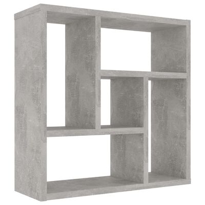vidaXL Sieninė lentyna, betono pilkos spalvos, 45,1x16x45,1cm, MDP