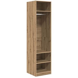 vidaXL Spinta Amatininkų ąžuolas 50 x 50 x 200 cm Apdirbta mediena