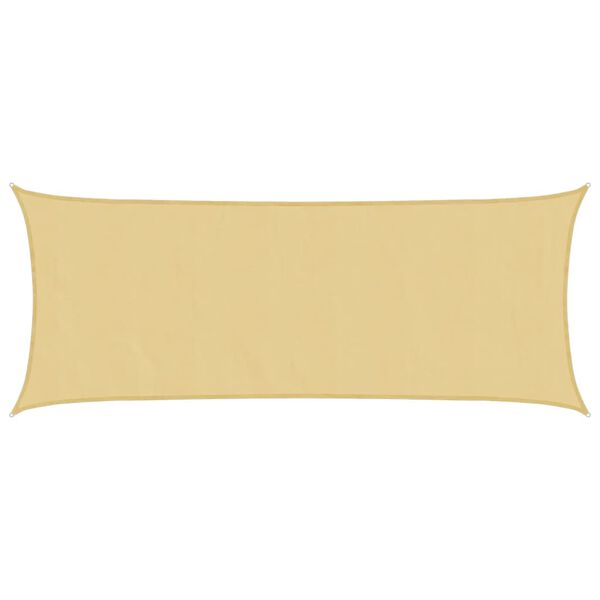 vidaXL Burė nuo saulės, smėlio, 4,5x2m, 100% oksfordo poliesteris