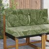 vidaXL Lauko sofa pagalvėlė 2 pcs Lapų dizainas Poliesteris