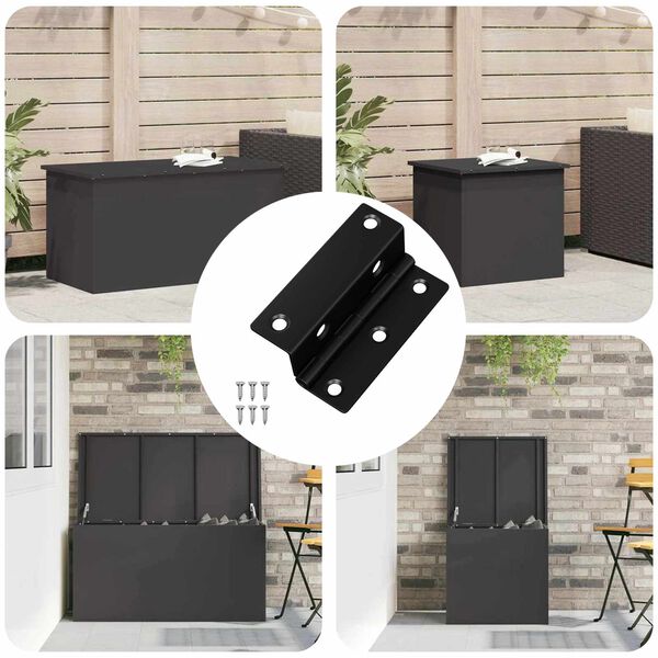 vidaXL Vyrius 537 pcs Juoda 38 x 17 x 60 mm Geležis