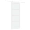 vidaXL Slankios durys 93 x 232 cm Apdirbta mediena Balta