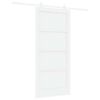vidaXL Slankios durys 93 x 202 cm Apdirbta mediena Balta