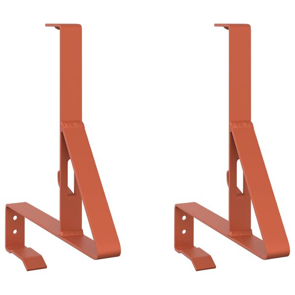 vidaXL Sniego sargybos laikiklis 2 pcs Raudona 29,5 x 3 x 34,5 cm