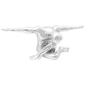 vidaXL Skulptūra Sidabro 91.5 x 32 x 33 cm Aliuminis