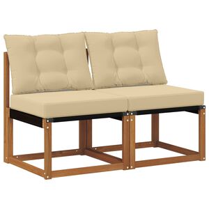 vidaXL 2 Vienetas Lauko vidurinė sofa