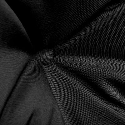 vidaXL Pagalvė sodo sūpynėms, juodos ir pilkos spalvos, 120cm, audinys