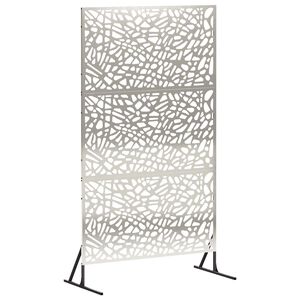 vidaXL Privatumo žaliuzės 100 x 50 x 180 cm Nerūdijantis plienas