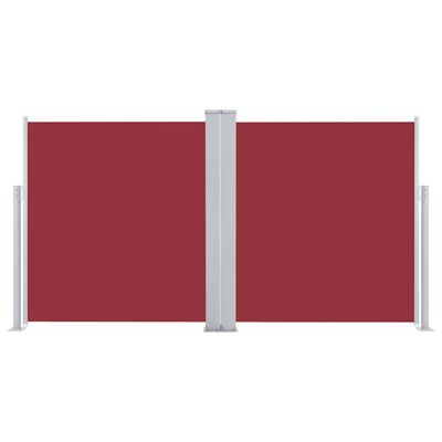 vidaXL Ištraukiama šoninė pertvara, raudonos spalvos, 100x600cm