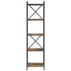 vidaXL Knygų lentyna Rūkyta ąžuolas 40 x 30 x 155 cm Apdirbta mediena