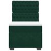 vidaXL Lova su spyruoklėmis ir čiužiniu, žalia, 80x200cm, aksomas