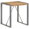 vidaXL Valgomojo stalas, 70x70x75cm, neapdorota mango mediena