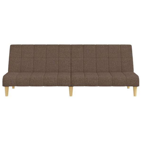 vidaXL Dvivietė sofa-lova, taupe spalvos, audinys