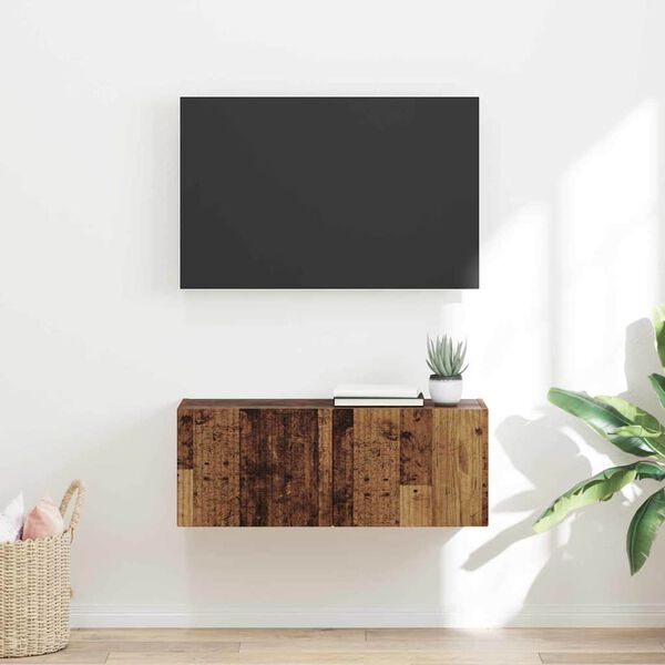 vidaXL TV sieninė spintelė Senovinis medis 60 x 31 x 29.5 cm