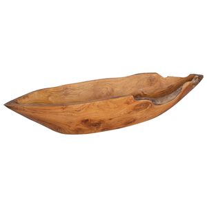 vidaXL Vaisių dubuo JEPARA Tikmedžio ruda 61 x 21 x 11 cm