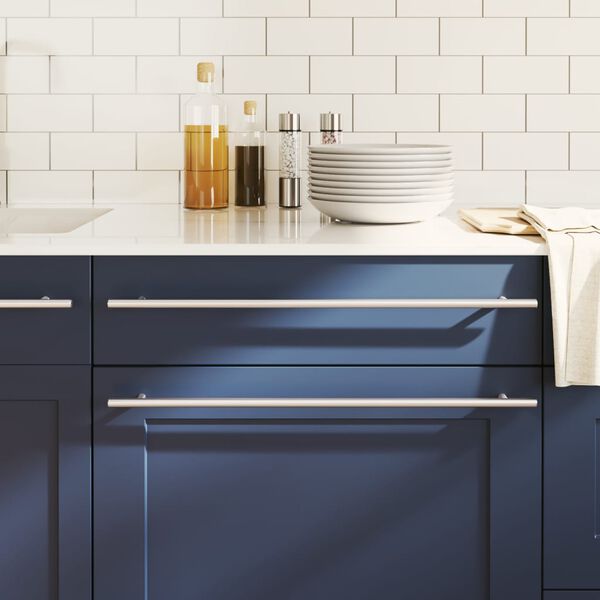 vidaXL Spintelės rankenėlės, 20vnt., sidabrinės, nerūdijantis plienas